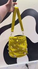 Load and play video in Gallery viewer, Jazzy Satin Bucket Bag (Will ship Dec 8th)
